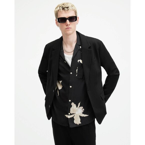 AllSaints Helm Slim Fit Lightweight‎ Blazer - NWOT Size 44 - Picture 1 of 12